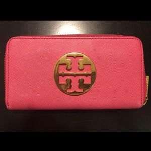 Tory Burch pink wallet